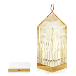 Kartell Lantern LED-Tischleuchte, bernstein IP54