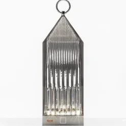 Kartell Lantern LED-Tischleuchte, rauchgrau IP54