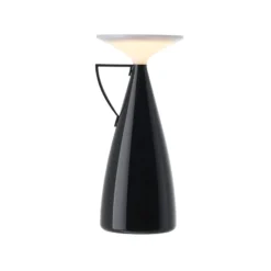 Kartell LED-Akku-Tischleuchte Camomille, schwarz, Höhe 24 cm