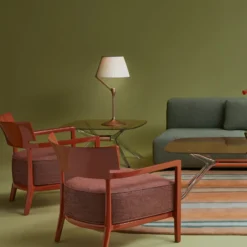 Kartell LED-Tischleuchte Angelo Stone, kupfer, dimmbar