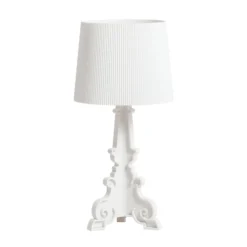 Kartell LED-Tischleuchte Bourgie Mat, weiß, Höhe 78 cm