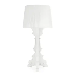 Kartell LED-Tischleuchte Bourgie Mat, weiß, Höhe 78 cm