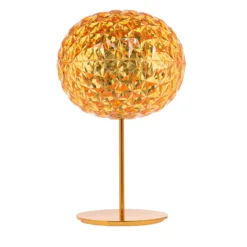Kartell Planet LED-Tischlampe mit Fuß, gelb