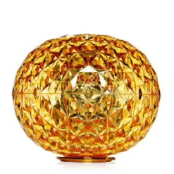 Kartell Planet LED-Tischleuchte Kugel, gelb