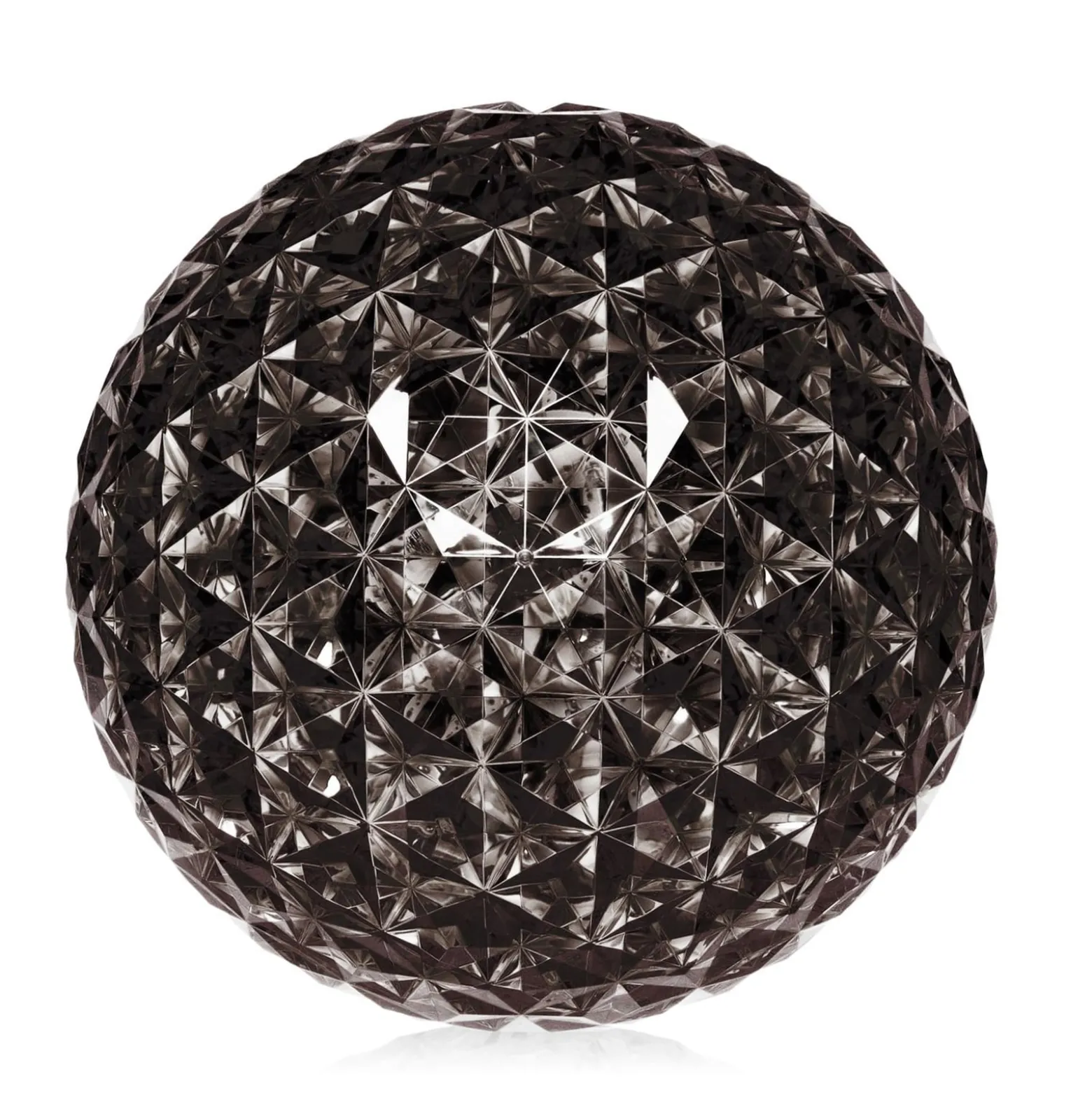 Kartell Planet LED-Tischleuchte Kugel, rauchgrau