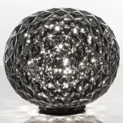 Kartell Planet LED-Tischleuchte Kugel, rauchgrau