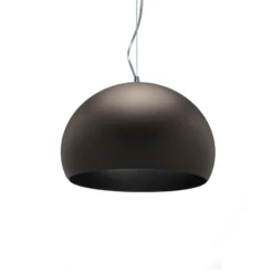 Kartell Small FL/Y LED-Hängeleuchte braun matt