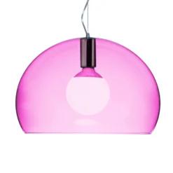 Kartell Small FL/Y LED-Hängeleuchte pink