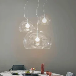 Kartell Small FL/Y LED-Hängeleuchte transparent