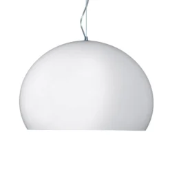 Kartell Small FL/Y LED-Hängeleuchte weiß glänzend