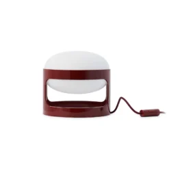 Kartell Tischleuchte KD28, dunkelrot, Ø 25 cm, E14-LED