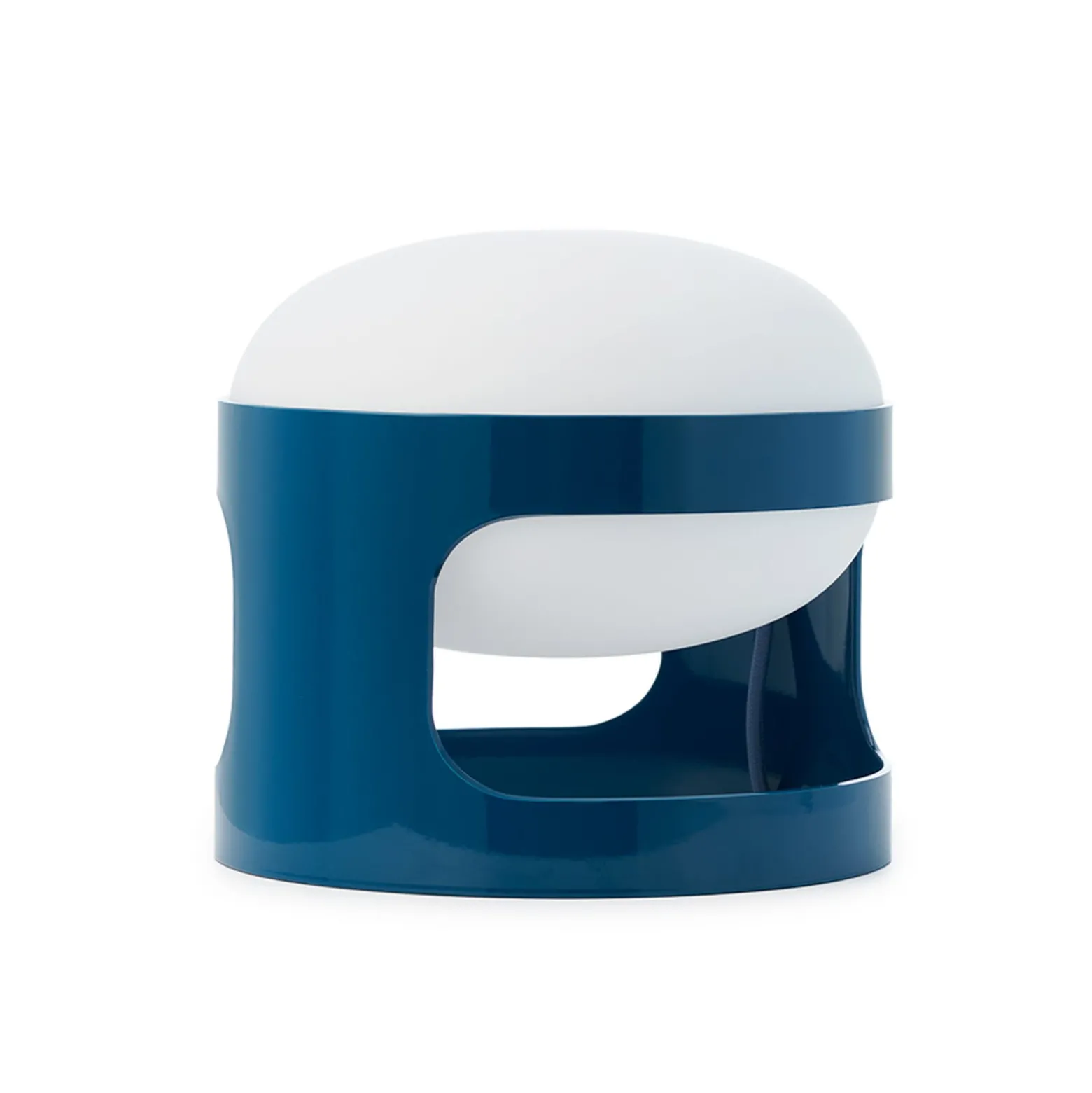 Kartell Tischleuchte KD28, petrol, Ø 25 cm, E14-LED