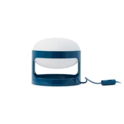 Kartell Tischleuchte KD28, petrol, Ø 25 cm, E14-LED