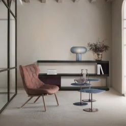 Kartell Tischleuchte Teresa Frozen, himmelblau, dimmbar, E27
