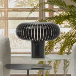 Kartell Tischleuchte Teresa, schwarz, Ø 50 cm, PMMA recycelt