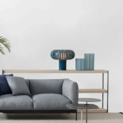Kartell Tischleuchte Teresa Special Edition, petrol, Ø50cm