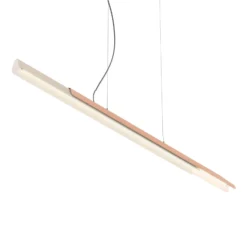 kdln Hängelampe Dala linear, sandweiß/kupfer 3.000 K 150 cm