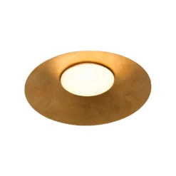 kdln LED-Deckenlampe Kate, 2.700 K, goldfarben, Ø 87 cm