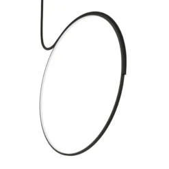 kdln LED-Deckenlampe Poise, schwarz Ø 55 cm, dimmbar