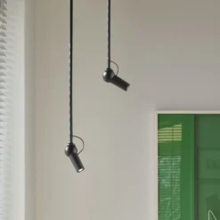 kdln LED-Deckenleuchte Bird, schwarz, Ø 11 cm, Metall