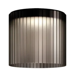 kdln LED-Deckenleuchte Giass, grau, Ø 40 cm