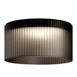 kdln LED-Deckenleuchte Giass, grau, Ø 50 cm