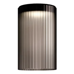 kdln LED-Deckenleuchte Giass, grau, Ø 30 cm