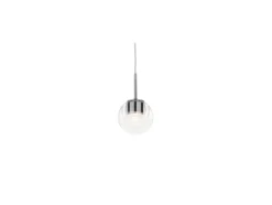 kdln LED-Hängelampe Dew, chromfarben, 1-flammig, Ø 11 cm