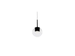 kdln LED-Hängelampe Dew, schwarz, 1-flammig, Ø 11 cm