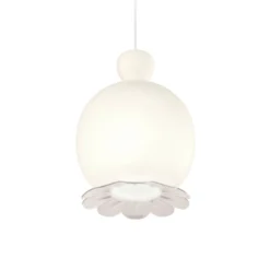 kdln Opyo Hängeleuchte, weiß, Ø 22 cm, Glas
