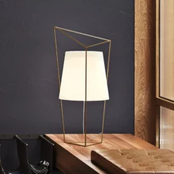 kdln Tischleuchte Tatu, schwarz, Höhe 69 cm, Glas