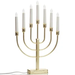 Kerzenleuchter Kristina, Höhe 47 cm, E10 LED, 7-flg., Metall