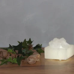 Kleine LED-Salzkristallschale Petite
