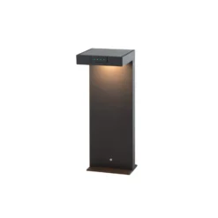 KLEWE LED-Solarlampe ALA GROUND MINI, anthrazit, 40 cm, IP65