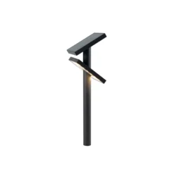 KLEWE LED-Solarlampe HELIOSTEPPER, anthrazit, Erdspieß, IP65