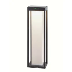 KLEWE LED-Solarlampe RADIA MAXI MOON, anthrazit, 50 cm, IP65