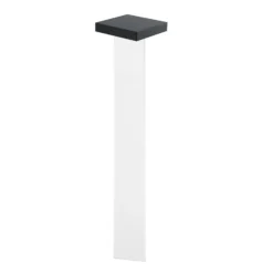 KLEWE LED-Solarleuchte Scotty, klar/anthrazit, 60 cm, IP65