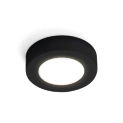 KOLARZ Deckenlampe Click R, schwarz, Metall, GX53, Ø 12 cm