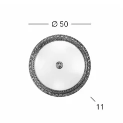 KOLARZ Deckenlampe Milady, Ø 50 cm, 24 Karat vergoldet