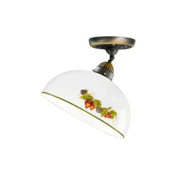 KOLARZ Deckenlampe Nonna, Ø 30 cm, Erdbeeren, Rand glatt