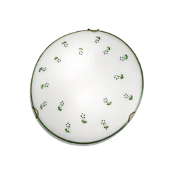 KOLARZ Deckenleuchte Nonna, Ø 30 cm, Streublume grün, Glas
