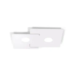 KOLARZ Deckenleuchte Square, weiß, Länge 44 cm, Metall