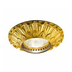 KOLARZ Deckenspot Milady, Ø 10 cm, 24 Karat vergoldet