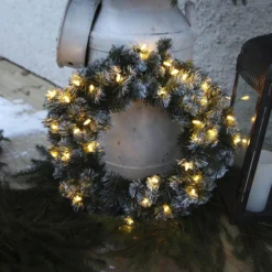 Kranz Edmonton mit 30 LEDs, 50 cm