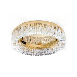 Kristall-Deckenlampe Ring - 59 cm