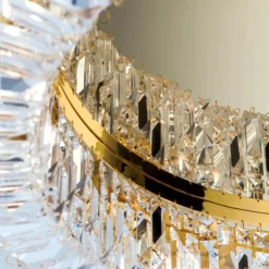 Kristall-Deckenlampe Ring - 59 cm