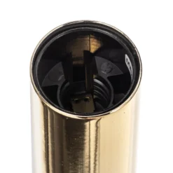 Kronleuchter Ampli, schwarz/gold, achtflammig