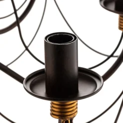 Kronleuchter Fiamma Marrone 8fl. ohne Schirme