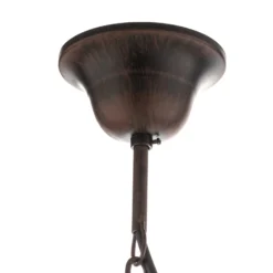 Kronleuchter Fiamma Marrone 8fl. ohne Schirme