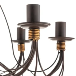 Kronleuchter Fiamma Marrone 8fl. ohne Schirme